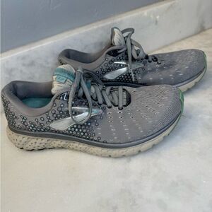 Brooks Glycerin 17 Athletic Running Shoe Womens Size 8 1202831B070 Gray Blue